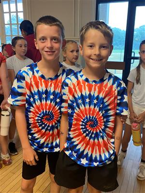 Twin Day Patriotic Tie Dye