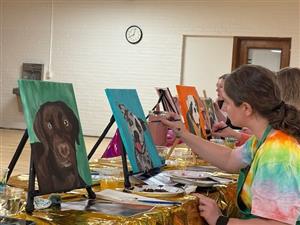 Everyone did a Great Job Painting their Fur Babies!