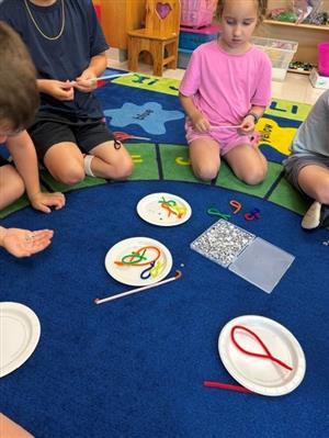 We built our own fishing rods to go fishing