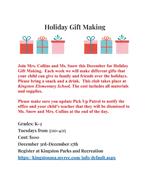 KES Holiday Gift Making