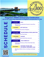 Kingston 300th Schedule