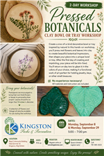 2 day pressed botanical workshop flyer