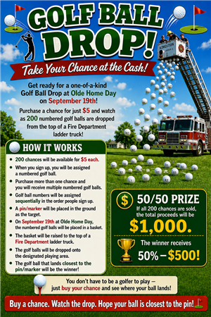 Olde Home Day Golf Ball Drop