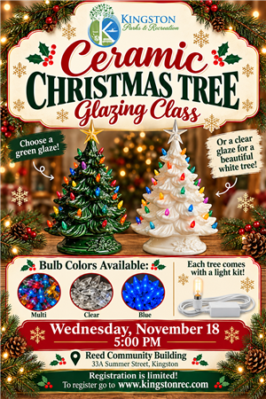 Ceramic Christmas Tree Glazing Class