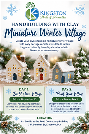 Handbuilding with Clay - Miniature Winter Village