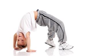 Young Male Gymnast-Hand Stand